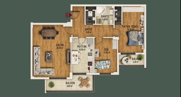 2+1 DAİRE